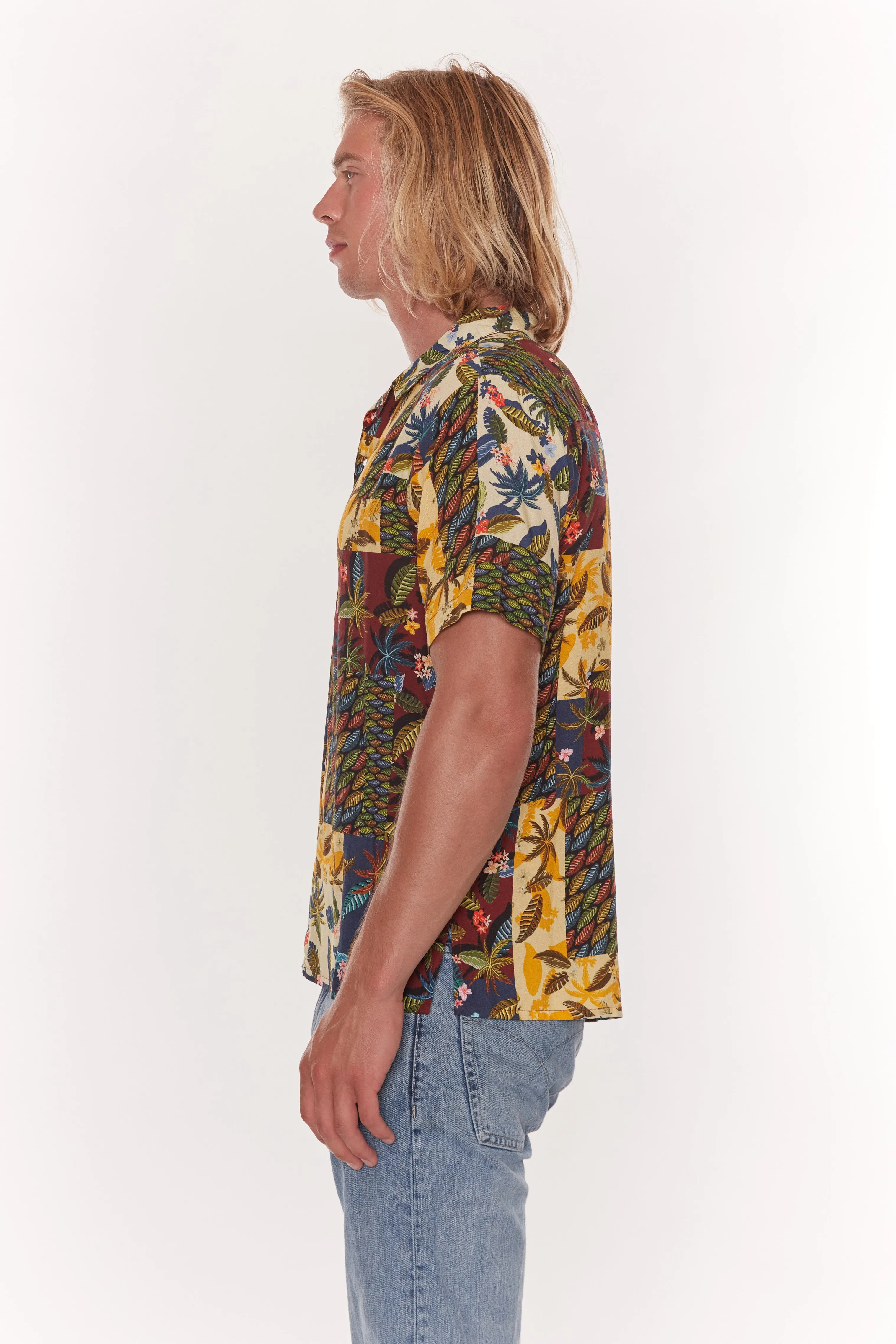 Hampton Drive Patchwork Print Shirt