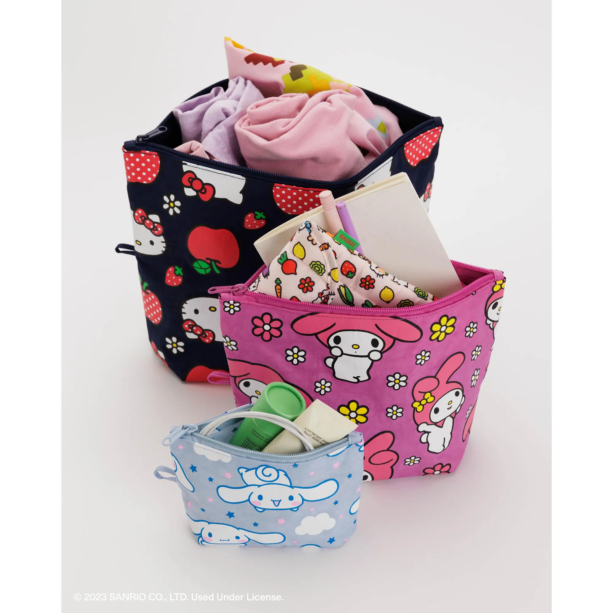 Hello Kitty and Friends x Baggu Go Pouch Set