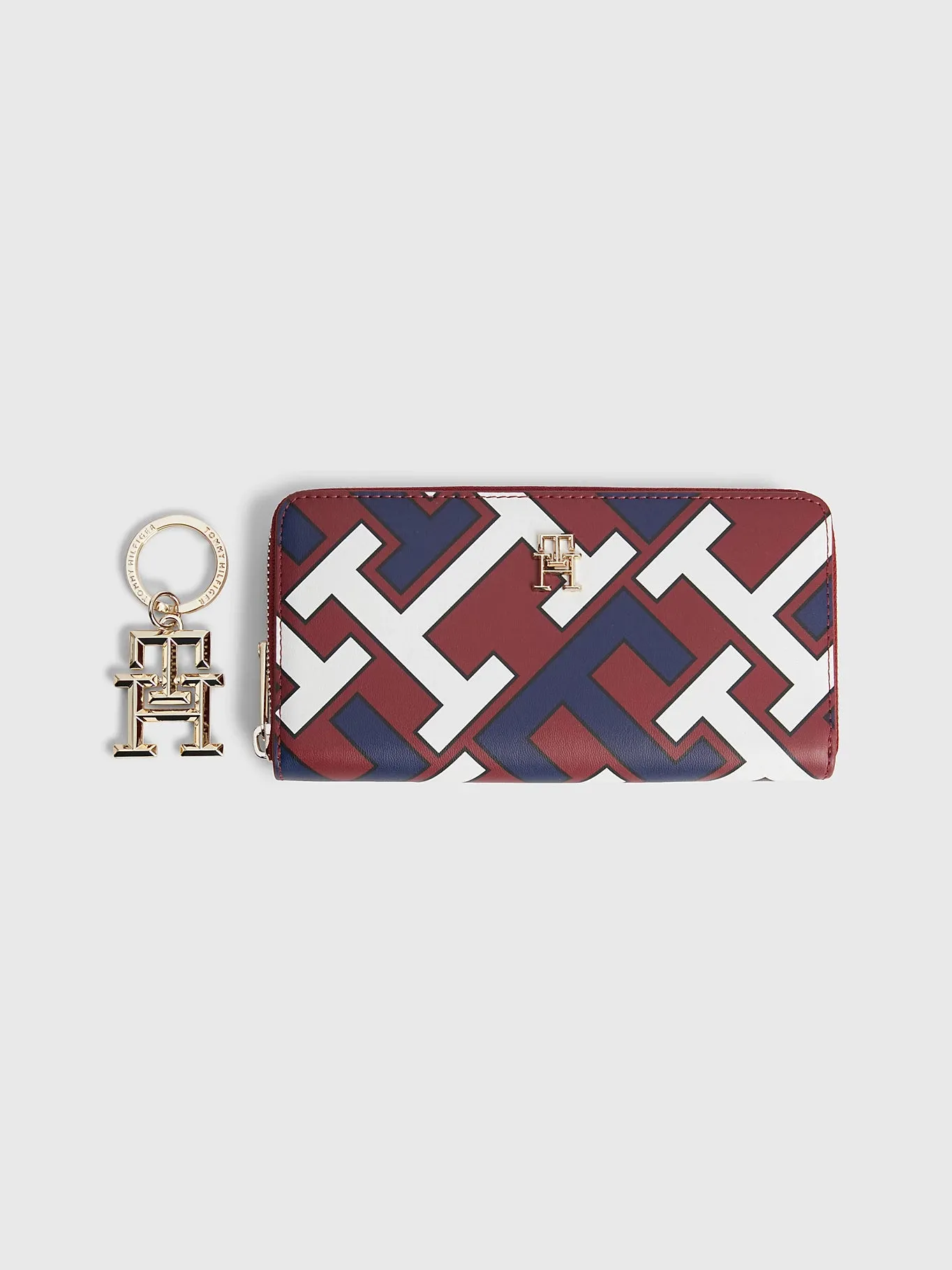 ICONIC MONOGRAM WALLET AND KEY FOB GIFT SET