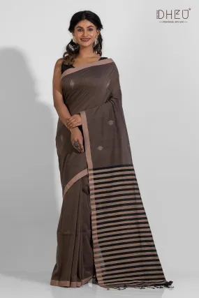 Indravati - Pure Khadi Jamdani Cotton Saree