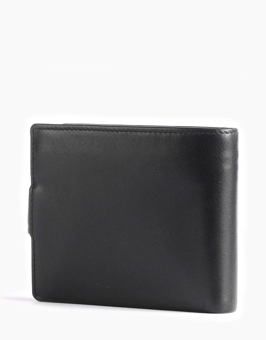 Jekyll & Hide Monaco Large Billfold Wallet With Coin Soft Black