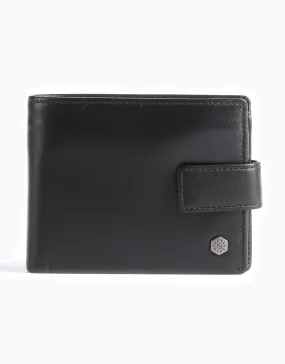 Jekyll & Hide Monaco Large Billfold Wallet With Coin Soft Black