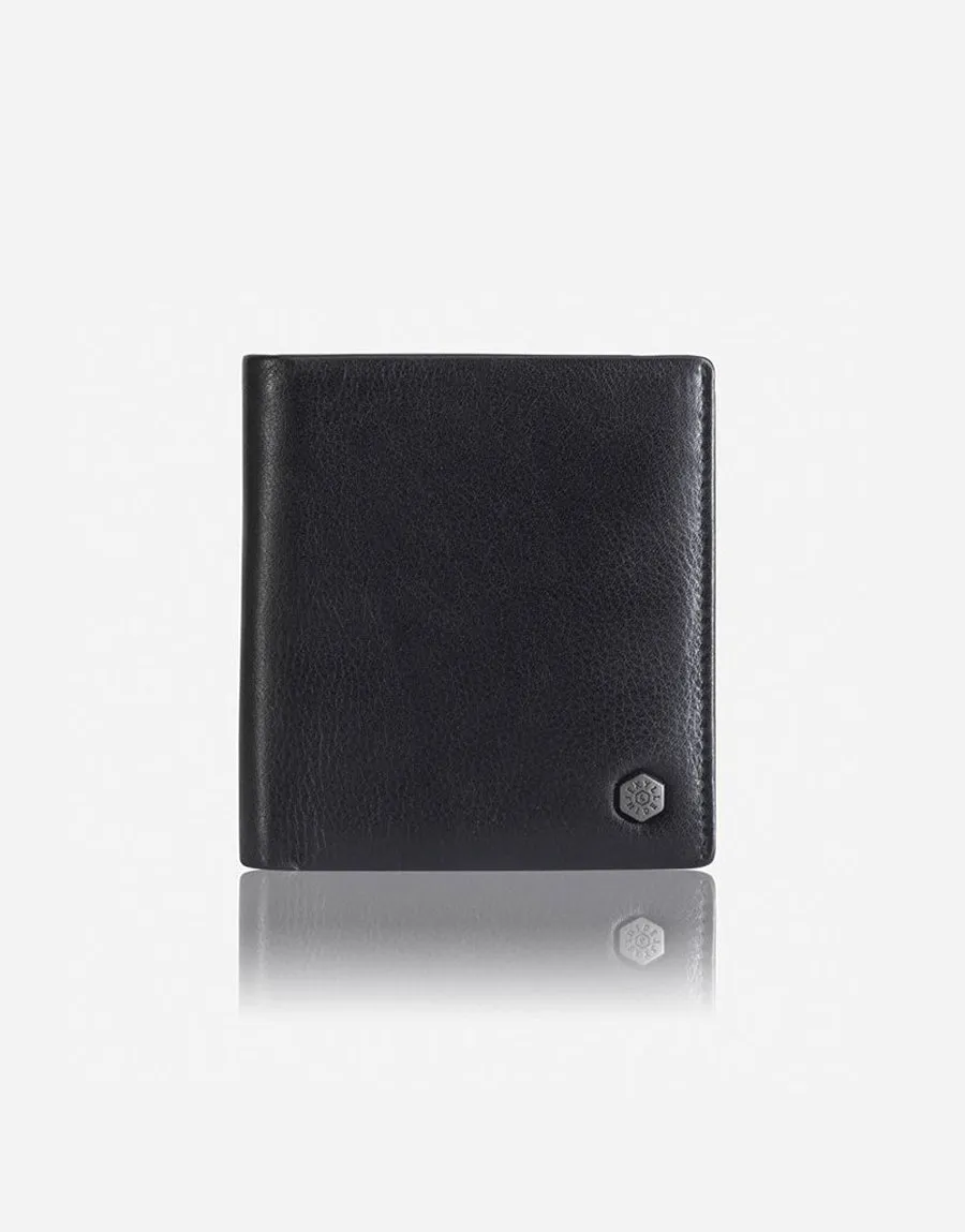 Jekyll & Hide Monaco Slim Billfold Card Holder With Coin Soft Black