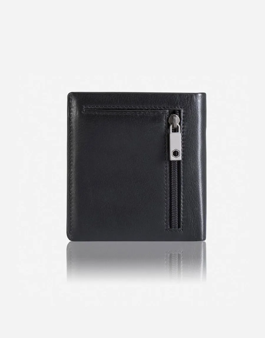 Jekyll & Hide Monaco Slim Billfold Card Holder With Coin Soft Black