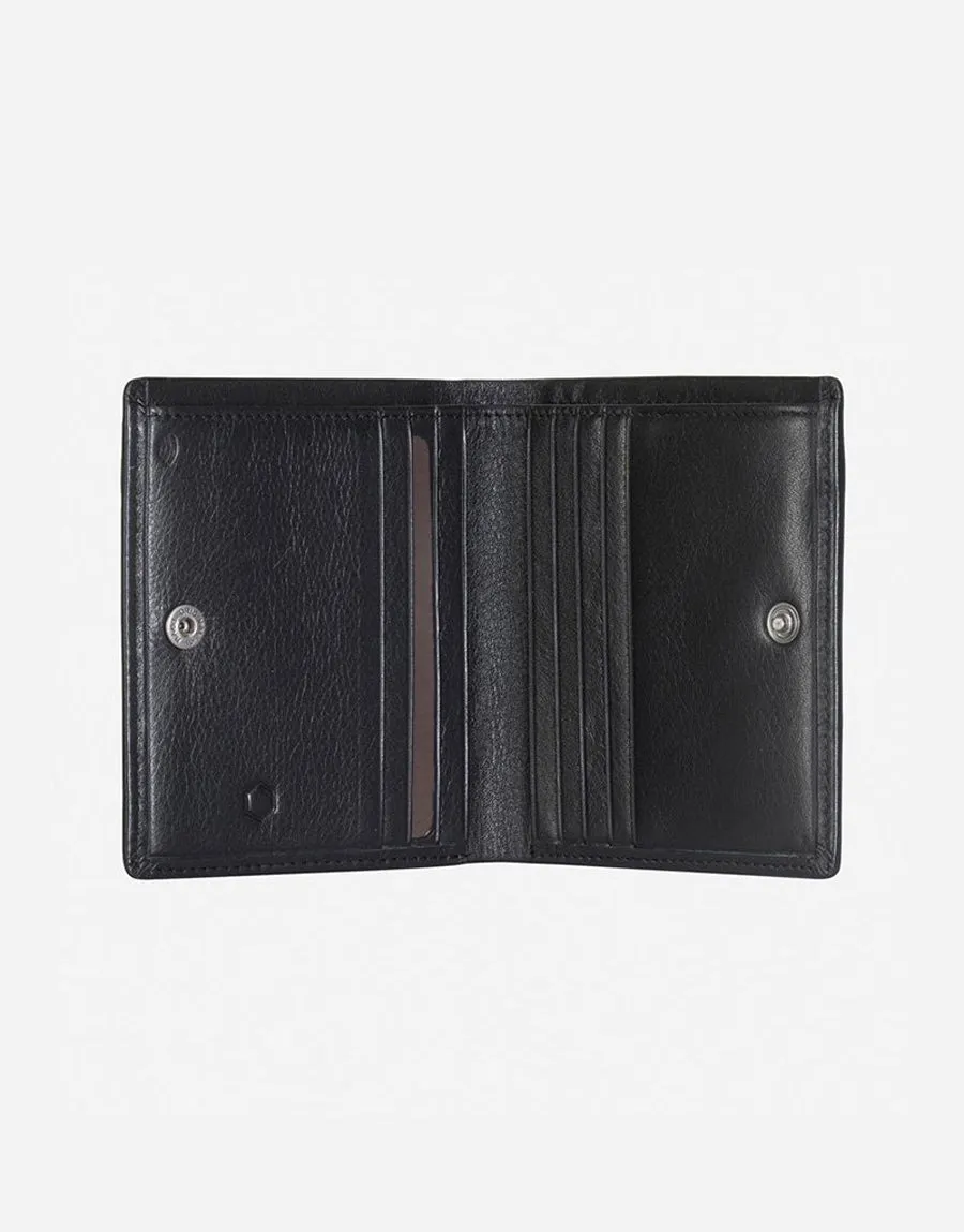 Jekyll & Hide Monaco Slim Billfold Card Holder With Coin Soft Black