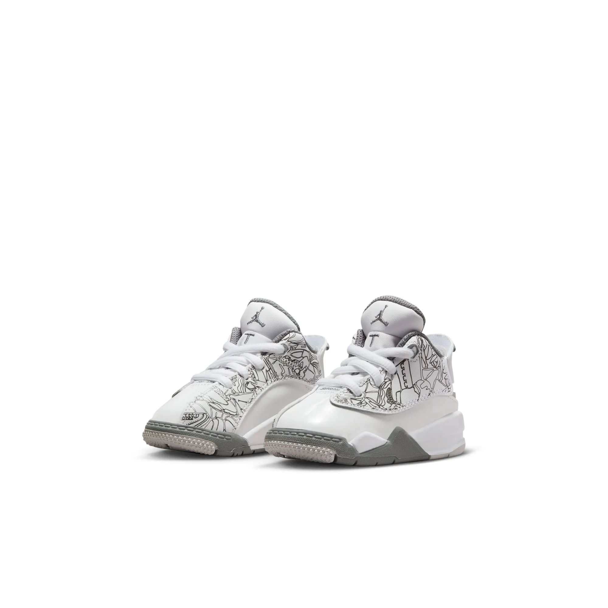 Jordan Dub Zero (TD) - WHITE/COOL GREY-METALLIC SILVER