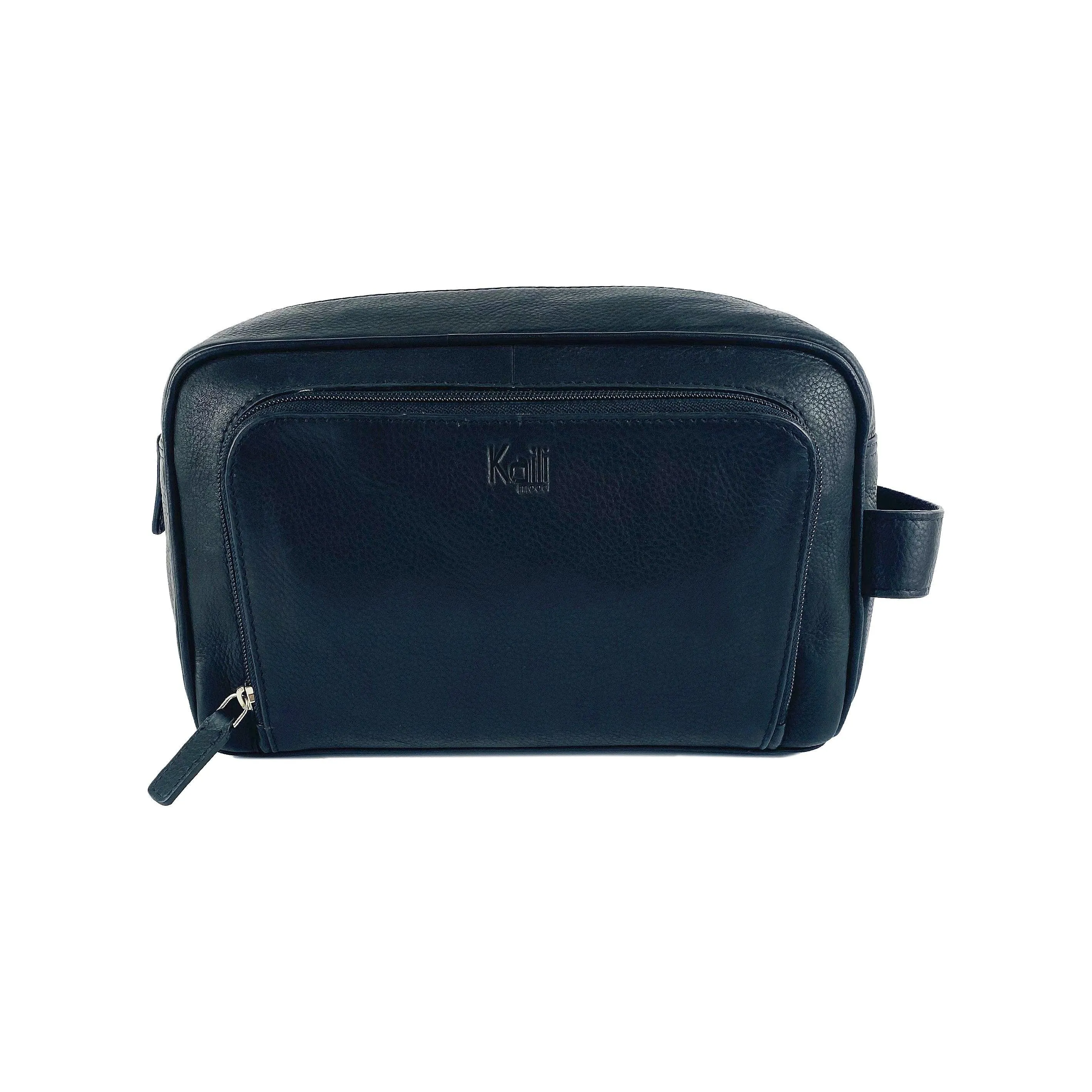 K0025AB | Beauty Case - Genuine Leather Col. Black