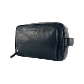 K0025AB | Beauty Case - Genuine Leather Col. Black