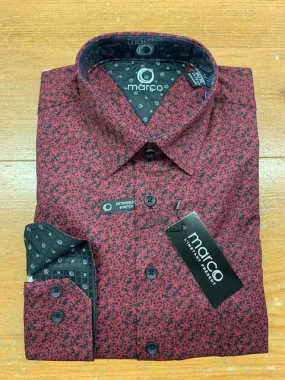 MARCO L/S FLORAL PRINT WITH PATCH POCKET