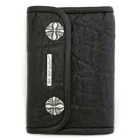 Medium Wallet for Large Currency in Elephant Leather