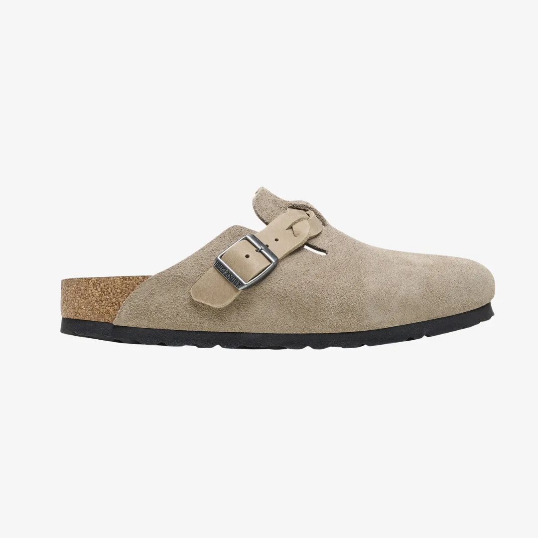 mens birkenstock boston braided (taupe)