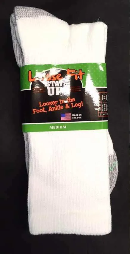 Men's Loose Fit Sock Regular And King Size Crew Sock