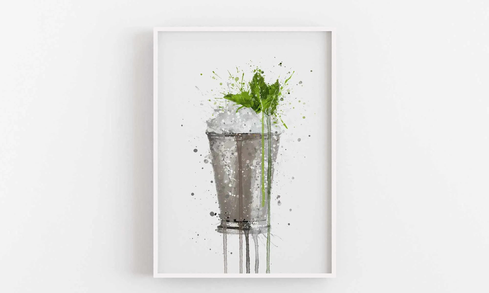 Mint Julep Cocktail Wall Art Print