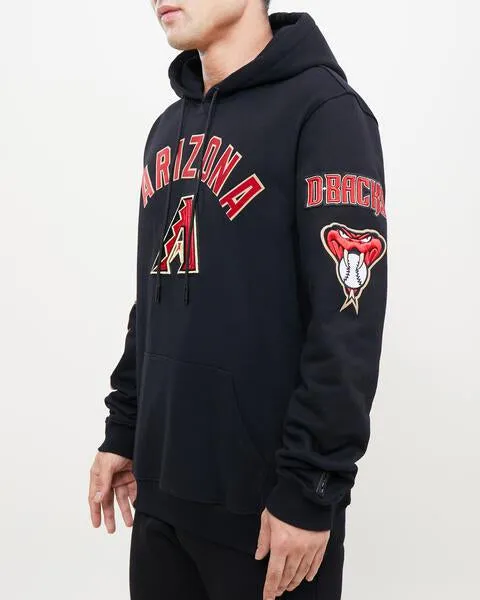 MLB ARIZONA DIAMONDBACKS CLASSIC MEN'S PO HOODIE (BLACK)