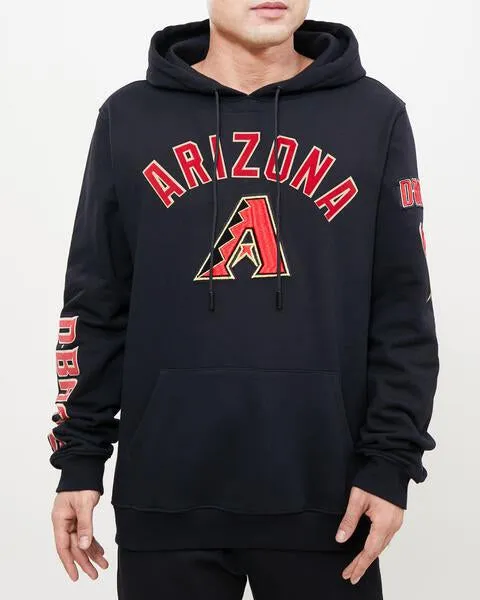 MLB ARIZONA DIAMONDBACKS CLASSIC MEN'S PO HOODIE (BLACK)