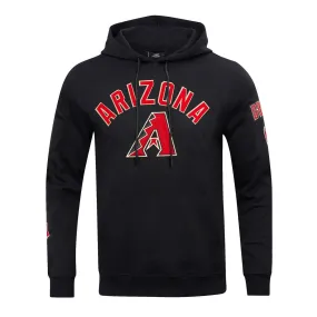 MLB ARIZONA DIAMONDBACKS CLASSIC MEN'S PO HOODIE (BLACK)