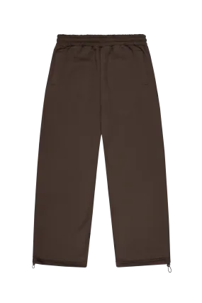 OPEN LEG CHOCOLATE BROWN JOGGER