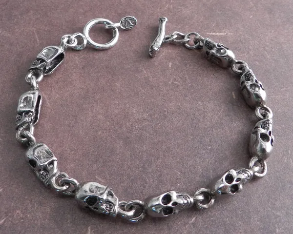 Profile Skull Chain Bracelet