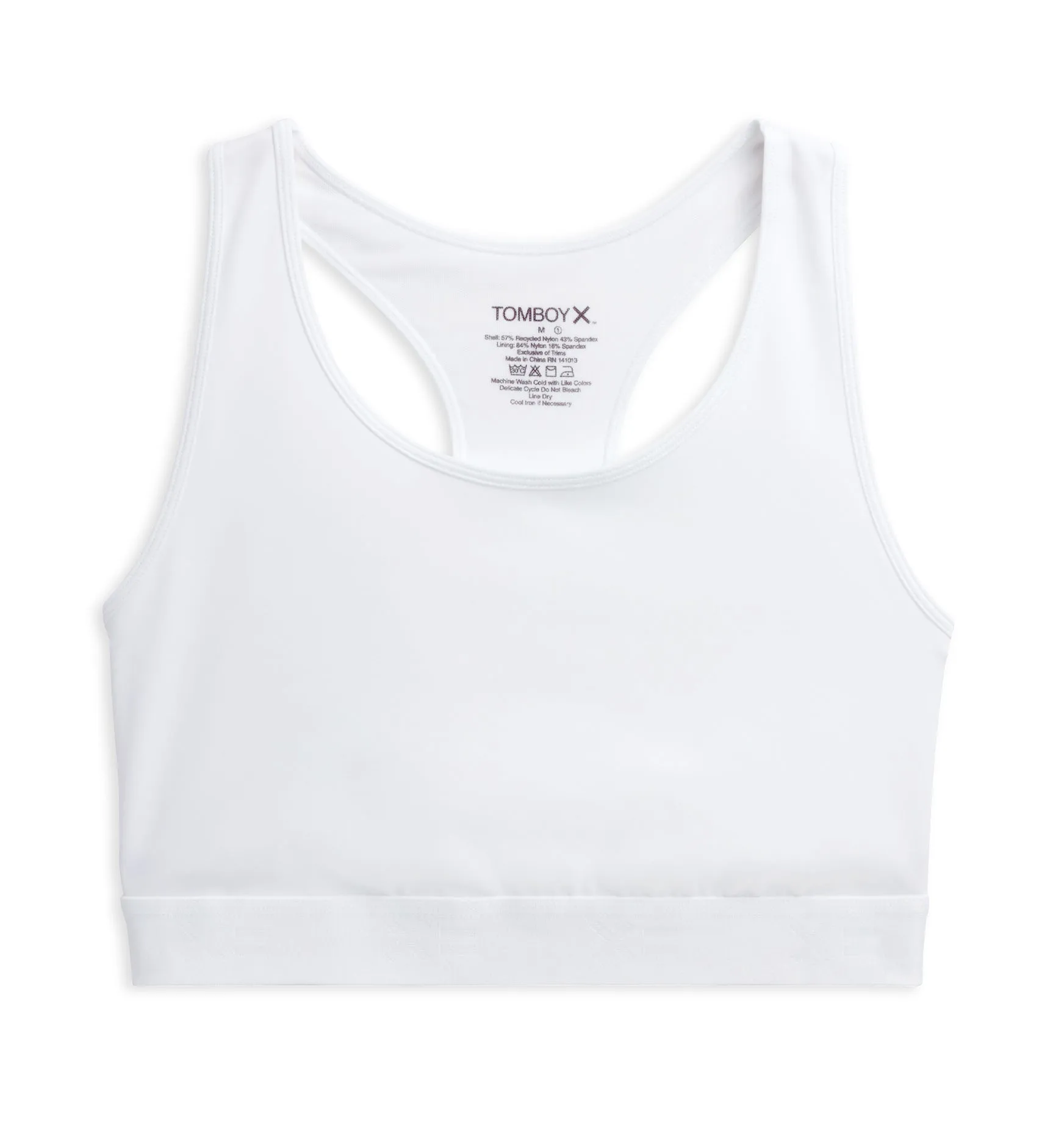 Racerback Compression Top - White