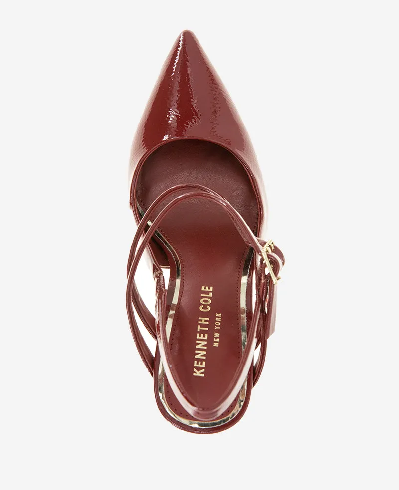 Raquel Patent Leather Slingback Heel