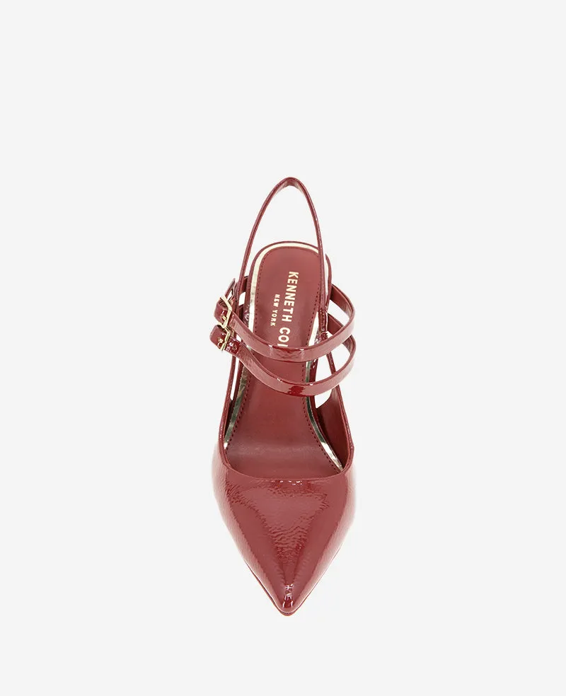 Raquel Patent Leather Slingback Heel