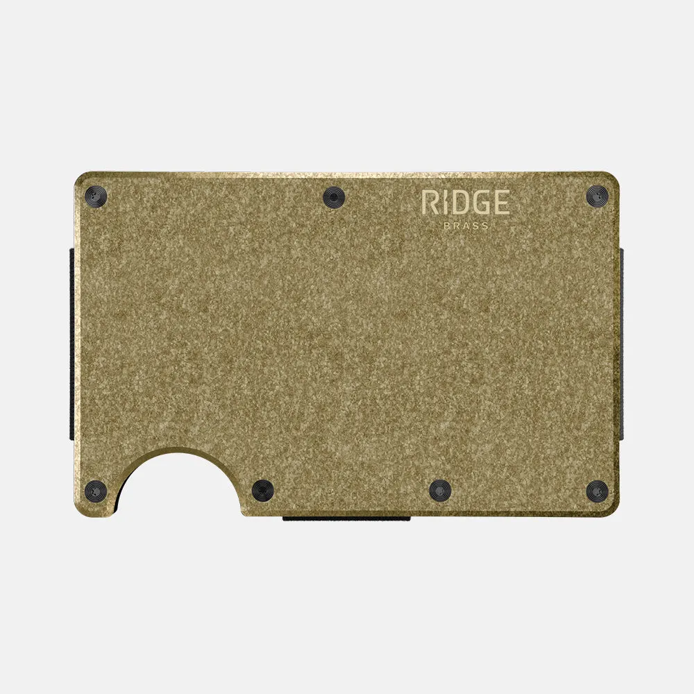 Ridge Wallet - Brass