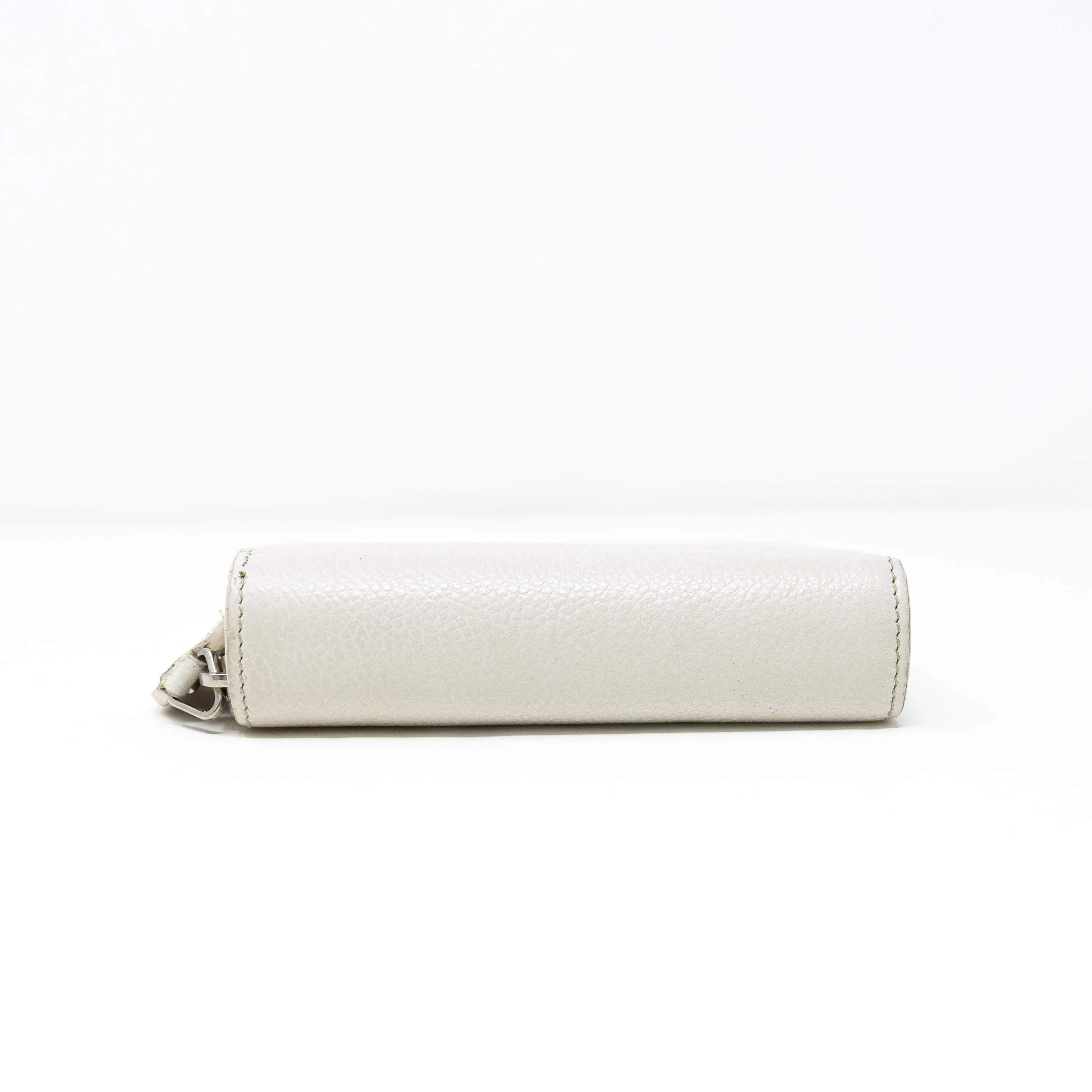 Saint Laurent White Compact Wallet