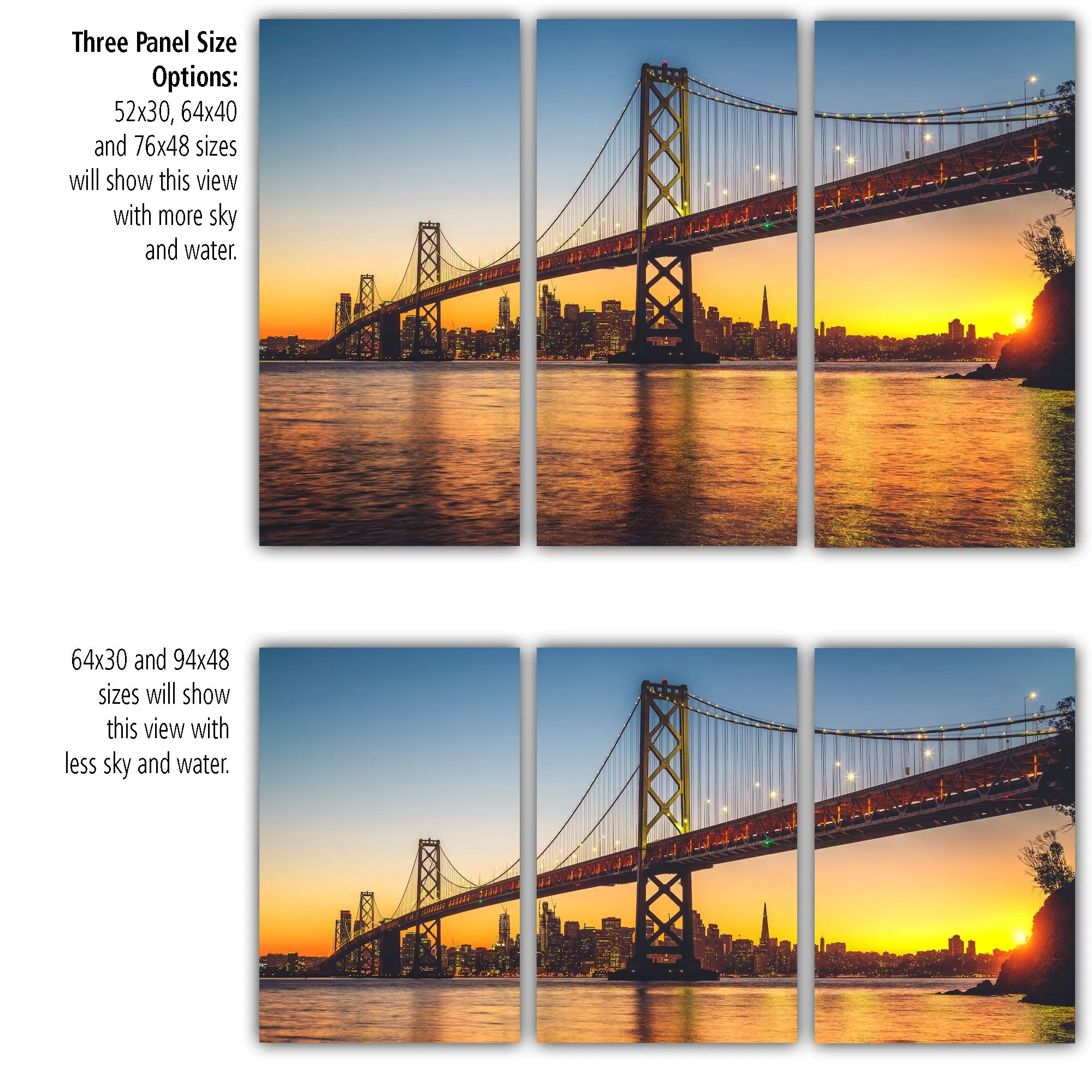 San Francisco Bay Bridge on Canvas