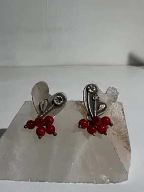 Silver Heart Earrings