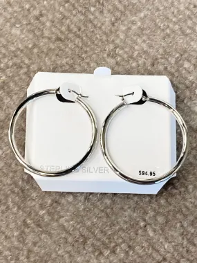 Silver Hoop Earrings