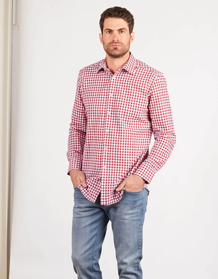 Sinatra Red Gingham Shirt