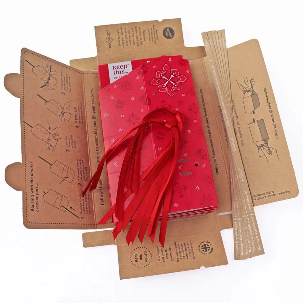 Six Reusable Christmas Crackers by Keep This Cracker