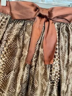 Snakeskin look, Taffeta Ballskirt