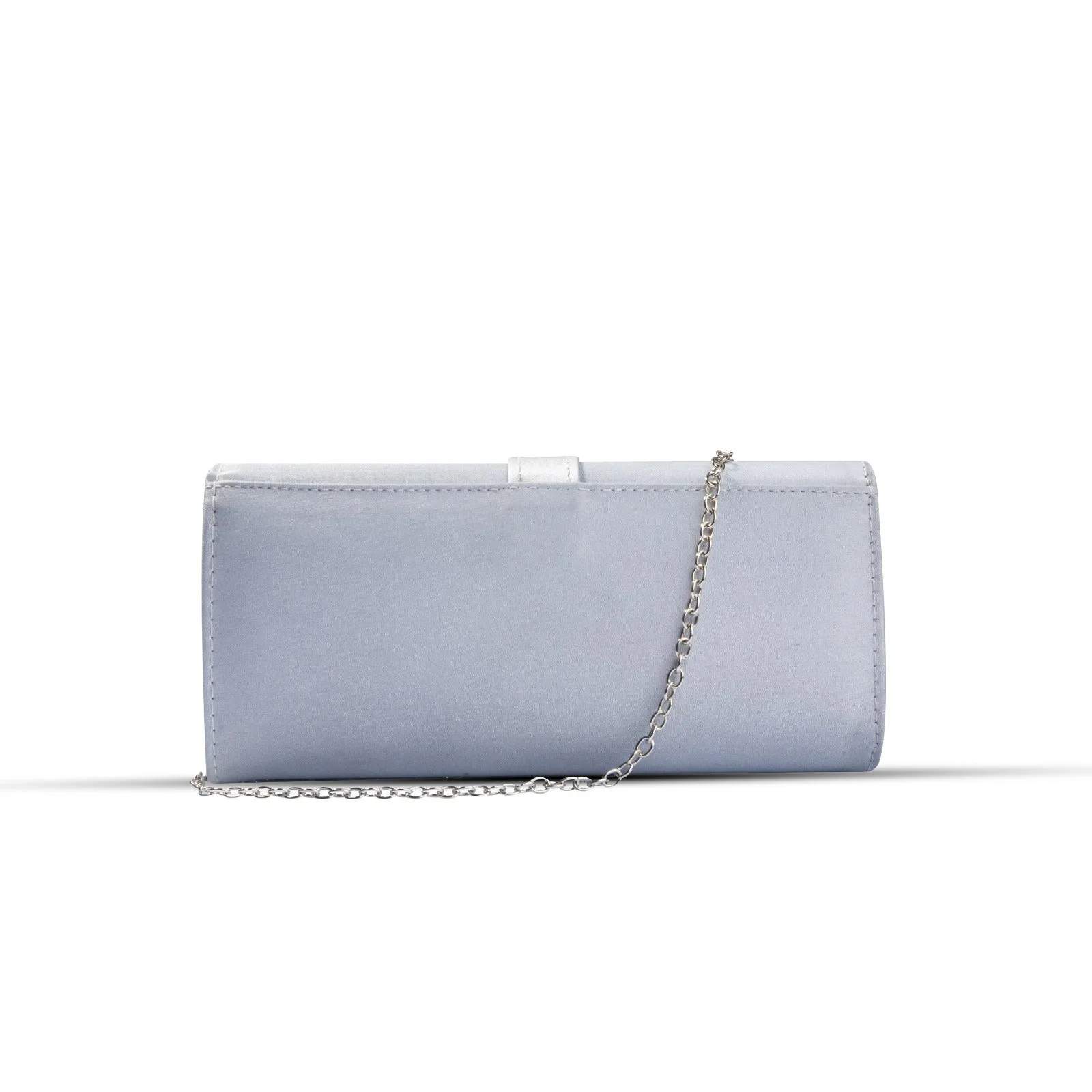 Sonata Grey suede Clutch