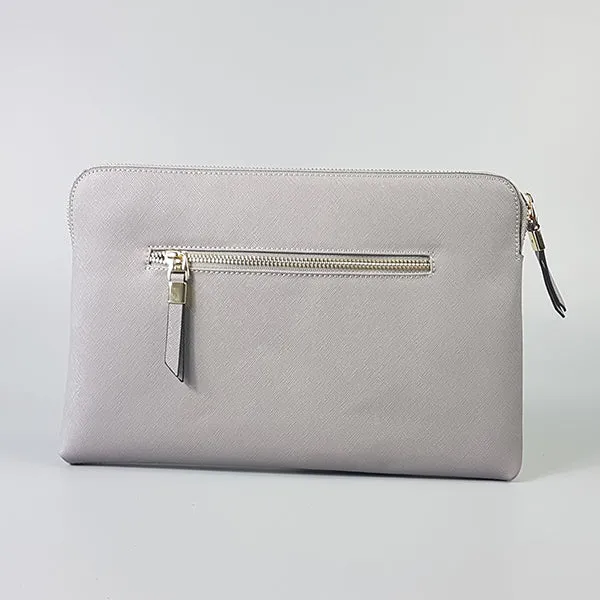 SORRENTO - Addison Road - Storm Structured Saffiano Clutch