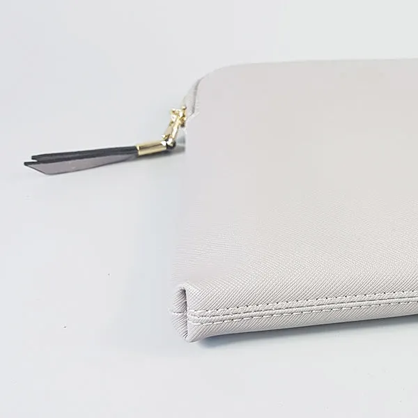 SORRENTO - Addison Road - Storm Structured Saffiano Clutch