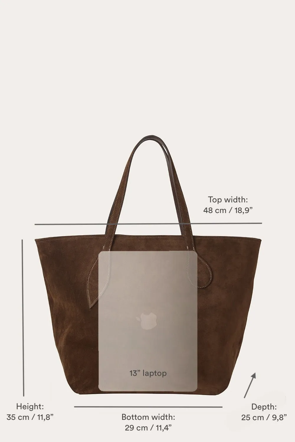 Sprout Tote Barolo Suede