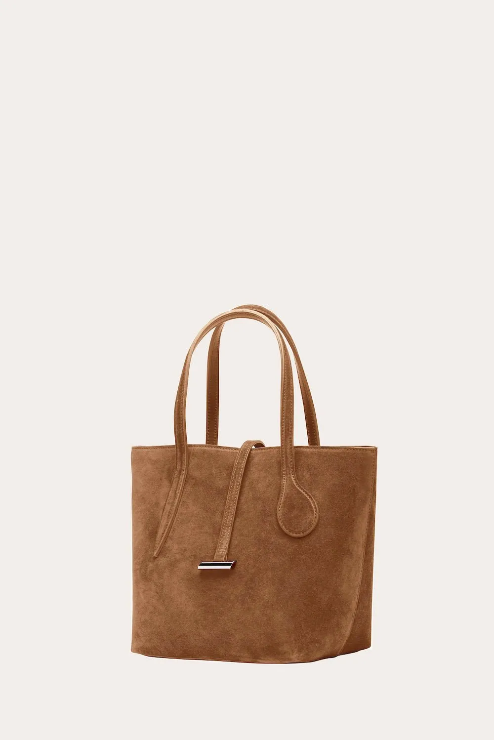 Sprout Tote Mini Chestnut Suede