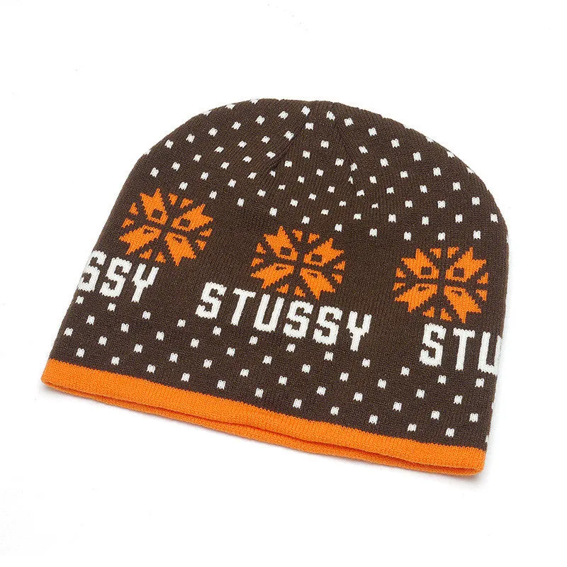 Stussy Dot Beanie - Brown