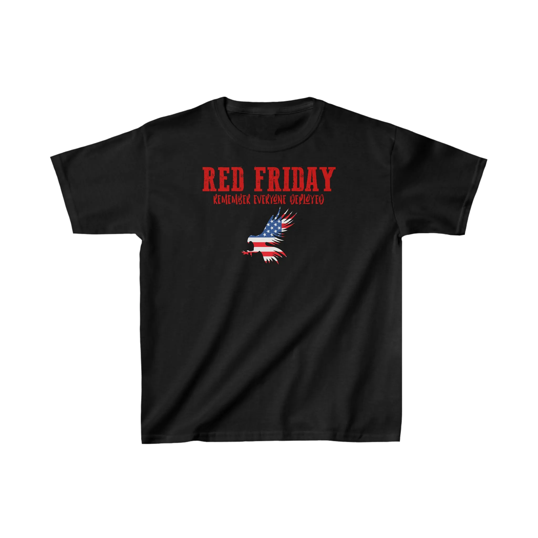 T-Shirt, Youth: R.E.D. Friday with American Flag Eagle