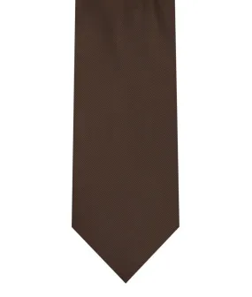 Tie & Pocket Square - Chocolate Brown