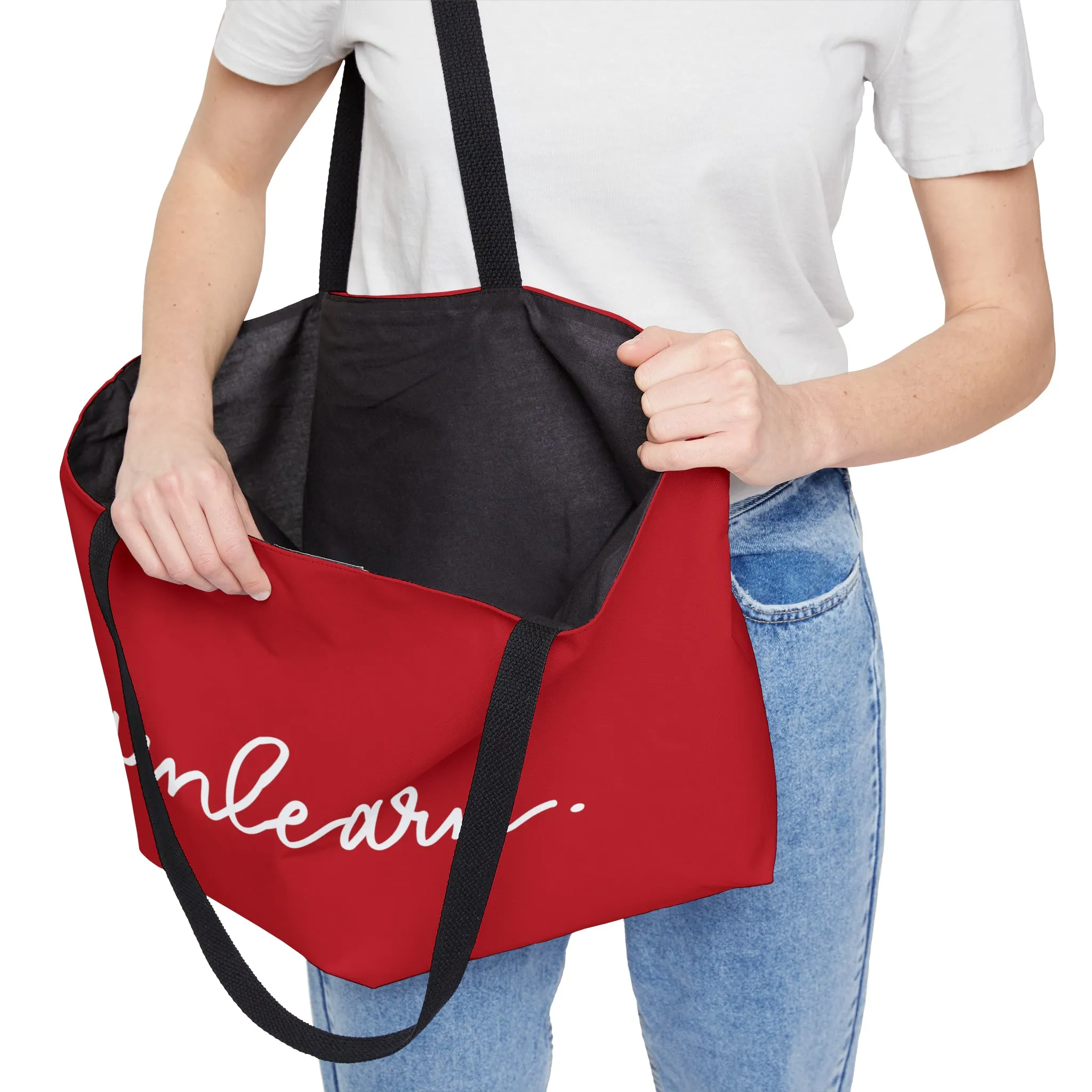 unlearn logo script - Weekender Tote Bag