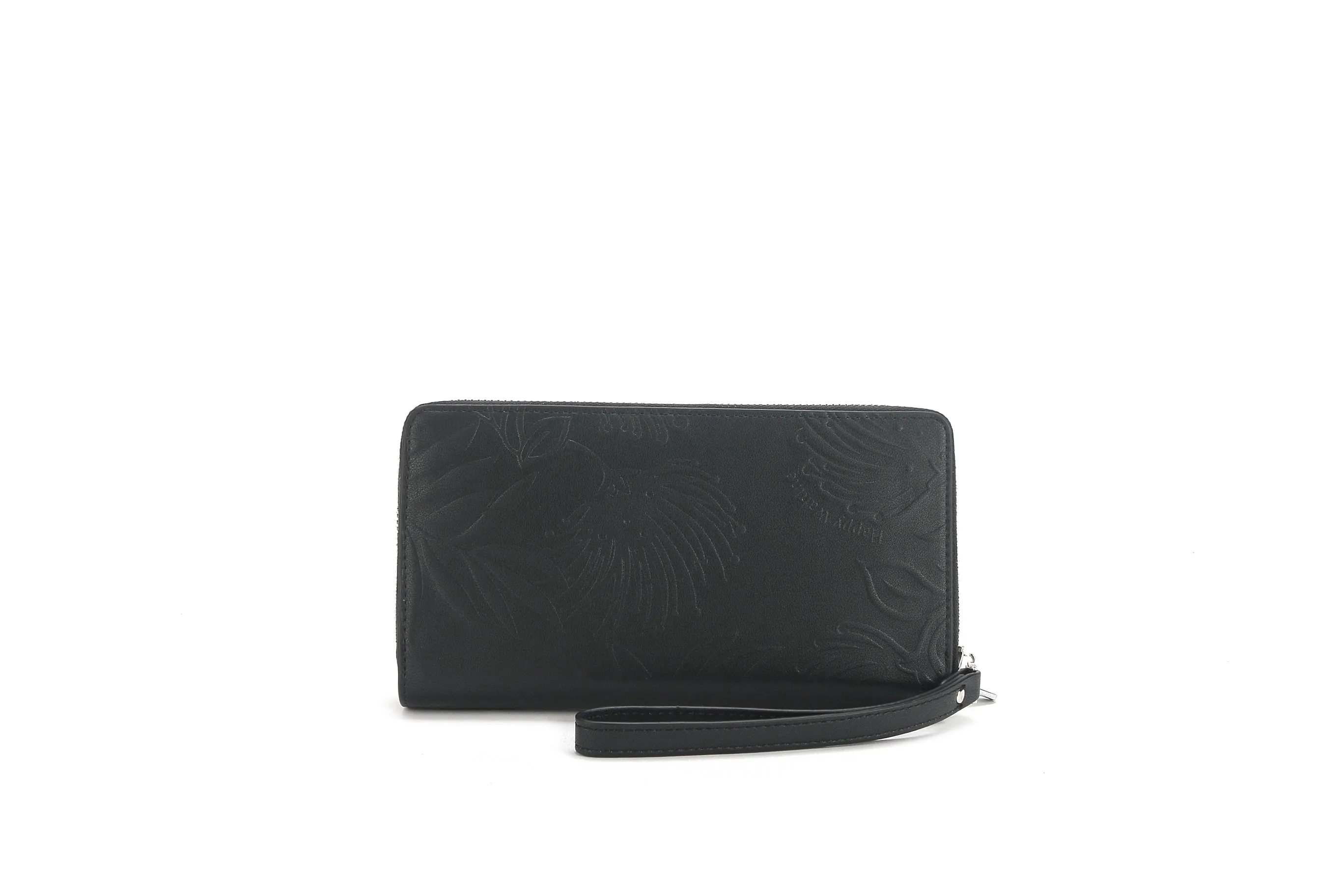 Wristlet Allison Lehua Embossed Black