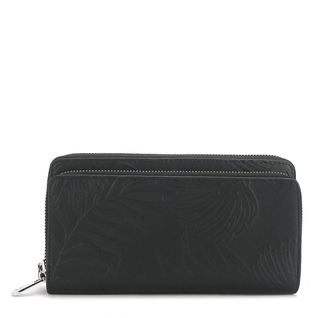 Wristlet Allison Lehua Embossed Black